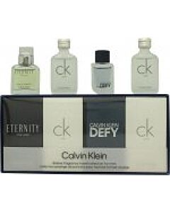 Calvin Klein Men's Mini Gift Set 2 x 10ml CK One EDT + 10ml Eternity EDT + 10ml Defy EDT-F469551 | Maznun Fashion