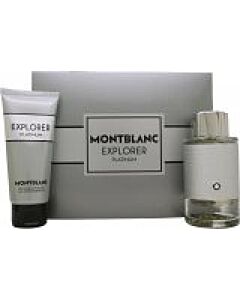 Mont Blanc Explorer Platinum Gift Set 100ml EDP + 100ml Shower Gel + 7.5ml EDP-N3146213 | Maznun Fashion