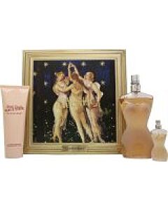 Jean Paul Gaultier Classique Gift Set 100ml EDT + 75ml Body Lotion + 6ml EDT-N518546 | Maznun Fashion