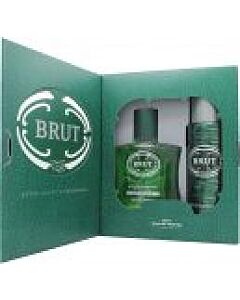 Brut Gift Set 100ml Aftershave + 200ml Deodorant Spray-F9025 | Maznun Fashion