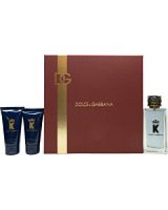 Dolce & Gabbana K Gift Set 100ml EDT + 50ml Aftershave Balm + 50ml Shower Gel-N5819213 | Maznun Fashion