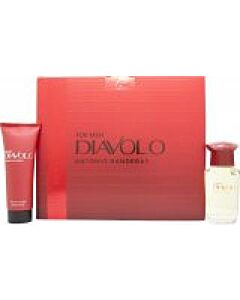 Antonio Banderas Diavolo For Men Gift Set 50ml EDT + 75ml Aftershave Balm-F510551 | Maznun Fashion