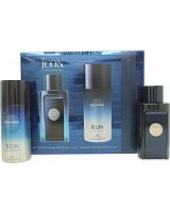 Antonio Banderas The Icon Gift Set 100ml EDT + 150ml Deodorant Spray-R187039 | Maznun Fashion