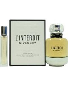 Givenchy L'Interdit Gift Set 80ml EDP + 12.5ml EDP-J396581 | Maznun Fashion