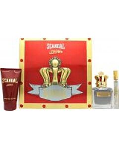Jean Paul Gaultier Scandal Pour Homme Gift Set 100ml EDT + 10ml EDT + 75ml Shower Gel-Z053422 | Maznun Fashion
