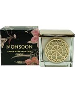 Monsoon Amber & Frankincense Scented Candle 180g-C163562 | Maznun Fashion