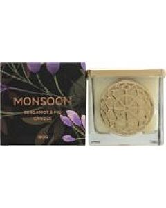 Monsoon Bergamot & Fig Scented Candle 180g-W338762 | Maznun Fashion