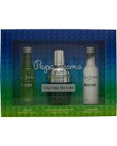 Pepe Jeans For Him Cocktail Gift Set 30ml EDT + 50ml Shower Gel + 50ml Aftershave Balm-P865230 | Maznun Fashion
