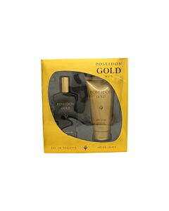 Instituto Español Posseidon Gold Men Gift Set 100ml EDT Spray + 100ml Aftershave-D3926106 | Maznun Fashion