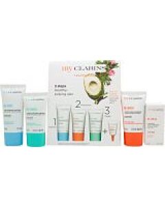 Clarins Grab And Go Set 30ml Cleansing Gel + 15ml Reboost Cream + 15ml Recharge Mask + 3ml Eye Treatment-B796464 | Maznun Fashion