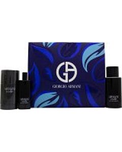 Giorgio Armani Code Gift Set 75ml EDT + 75g Deodorant Stick + 15ml EDT-L326187 | Maznun Fashion
