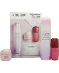 Shiseido Brightening Essentials Eye Gift Set 50ml Power Infusing Concentrate + 15ml Eye Cream + 15ml Gel Cream + Power Brightening Mask-N0715214 | Maznun Fashion