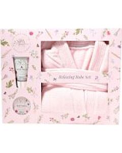 The Kind Edit Co. Spa Botanique Bath Robe Gift Set 50ml Body Lotion + 120ml Body Butter + Bath Robe-P881224 | Maznun Fashion