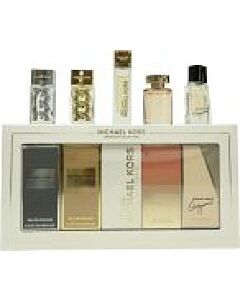 Michael Kors Fragrance Gift Set 5ml Gorgeous! EDP + 4ml Wonderlust EDP + 5ml Sexy Amber EDP + 5ml Pour Femme EDP + 5ml Pour Homme EDP-J571481 | Maznun Fashion