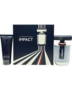 Tommy Hilfiger Impact Gift Set 100ml EDT + 100ml Hair & Body Wash + 4ml EDT-B236427 | Maznun Fashion