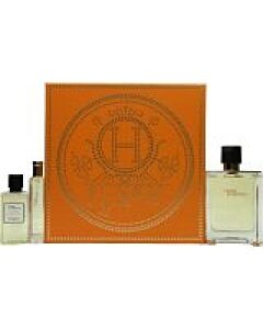 Hermès Terre d'Hermès Gift Set 100ml EDT + 15ml EDT + 40ml Shower Gel-P799230 | Maznun Fashion