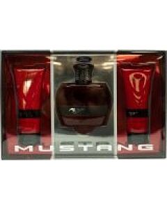 Mustang Red Gift Set 100ml EDT + 100ml Aftershave Balm + 100ml Body Wash-N1633214 | Maznun Fashion