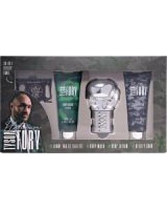 Tyson Fury Platinium Gift Set 100ml EDT + 100ml Body Wash + 100ml Body Lotion + Utility Card-B776472 | Maznun Fashion