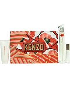 Kenzo Flower by Kenzo La Récolte Parisienne Gift Set 75ml EDP + 10ml EDP + 75ml Body Lotion-V581946 | Maznun Fashion