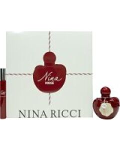 Nina Ricci Nina Rouge Gift Set 50ml EDT + 10ml Roll On EDT-P555231 | Maznun Fashion