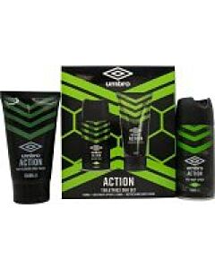 Umbro Action Gift Set 150ml Body Spray + 150ml Body Wash-P729231 | Maznun Fashion