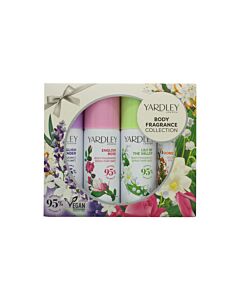 Yardley Body Spray Gift Set 50ml English Lavender + 50ml English Rose + 50ml Lily Of The Valley + 50ml English Honeysuckle-B736473 | Maznun Fashion