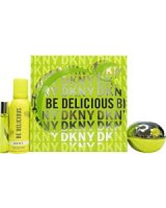 DKNY Be Delicious Gift Set 100ml EDP + 150ml Shower Mousse + 15ml EDP-L326357 | Maznun Fashion