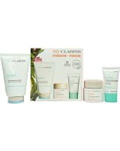 Clarins Hydration Gift Set 125ml Re-Move Purifying Cleansing Gel + 50ml Re-Boost Hydra Energizing Cream + 15ml Re-Charge Hydra Replumping Night Mask-Z089432