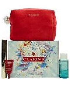 Clarins All About Eyes Gift Set 8ml Supra Volume Mascara + 30ml Instant Eye Make-Up Remover + 3ml Total Eye Lift-F604251