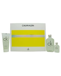 Calvin Klein CK One Gift Set 100ml EDT + 100ml Body Wash + 15ml EDT-B902220 | Maznun Fashion