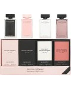 Narciso Rodriguez Miniature Gift Set 7.5ml For Her EDT + 7.5ml For Her EDP + 7.5ml Pure Musc EDP + 7.5ml Musc Noir Rose EDP-L726585 | Maznun Fashion