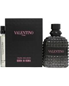 Valentino Born in Roma Uomo Gift Set 100ml EDT + 10ml EDT-B896493 | Maznun Fashion