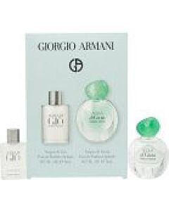 Giorgio Armani Miniature Gift Set 5ml Acqua Di Giò EDT + 5ml Acqua di Gioia EDP-F649851 | Maznun Fashion