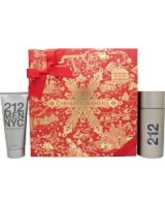 Carolina Herrera 212 NYC Men Gift Set 100ml EDT + 100ml Aftershave Gel-F60477 | Maznun Fashion