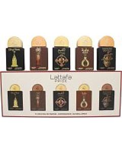 Lattafa Pride Gift Set Collection No.4 - 5 x 20ml (This set contains: Art of Arabia III AjwaaAl Qiam GoldMasaBrioche Vanille)-N9058214 | Maznun Fashion