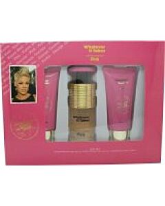 Whatever It Takes Pink Gift Set: EDP 100ml - Body Lotion 100ml - Shower Gel 100ml-T919282 | Maznun Fashion