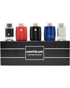 Montblanc Men's Mini Set Gift Set - 5 Pieces (Montblanc Explorer, Legend Red, Legend Eau de Toilette, Legend Blue, and Explorer Platinum, each in a 4.5 ml bottle.)-F661651 | Maznun Fashion