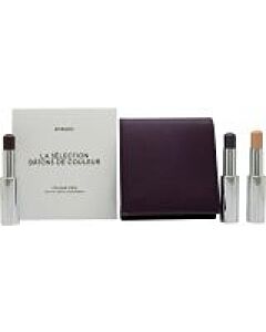 Byredo Dark Plum Colour Stick Gift Set 3g Solar Flare + 3g Flower Play + 3g Kumato + Leather Pouch-Z015431 | Maznun Fashion
