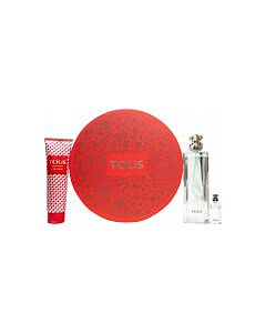 Tous Gift Set 90ml EDT Spray + 150ml Body Lotion + 4.5ml EDT + Metal Tin-D526901 | Maznun Fashion