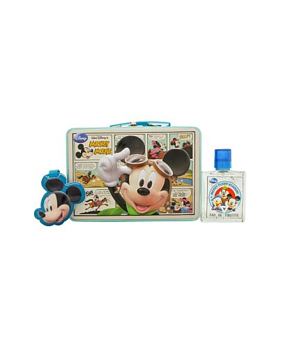 Disney Mickey Mouse Gift Set 50ml EDT Spray + Luggage Tag + Travel Case-E835185