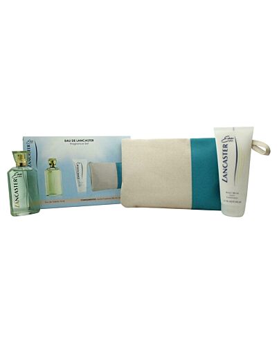 Lancaster Eau de Lancaster Gift Set 75ml EDT + 200ml Body Milk + Beauty Bag-F25325