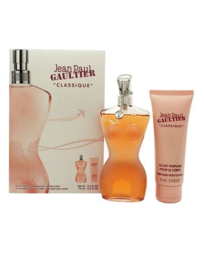 Jean Paul Gaultier Classique Gift Set 100ml EDT + 75ml Body Lotion-J61981