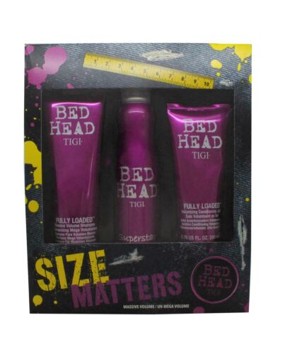 Tigi Bed Head For Women Size Matters Gift Set 250ml Shampoo + 200ml Conditioner + 311ml Thickening Spray-T892726