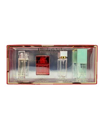 Elizabeth Arden Corporate Holiday Fragrance Gift Set 4 Pieces (1 x 7.5ml My 5th Avenue EDP 
1 x 10ml Red Door EDT
1 x 10ml White Tea EDT
1 x 15ml Green Tea Scent Spray)-Y305598
