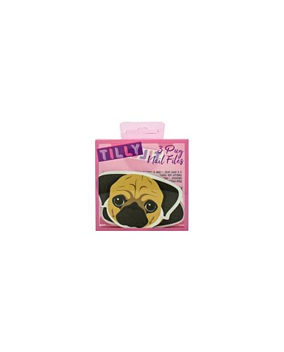 Tilly & Friends Pug Nail Files Gift Set 3 x Nail Files-H512074