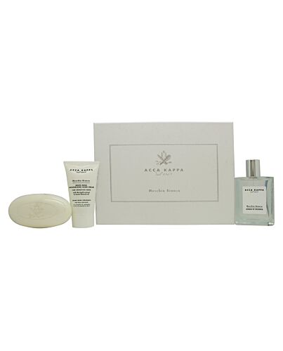 Acca Kappa White Moss Gift Set 100ml EDC + 150g Soap + 75ml Hand Cream-Z083815
