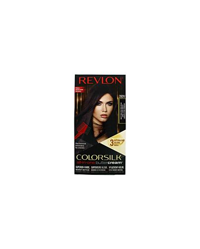 Revlon Luxurious Colorsilk Buttercream Vivid Colors Hair Color 126.8ml - 28DV Violet Black-F85677