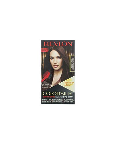 Revlon Luxurious Colorsilk Buttercream Hair Color 126.8ml - 415 Dark Soft Mahogany Brown-R425031
