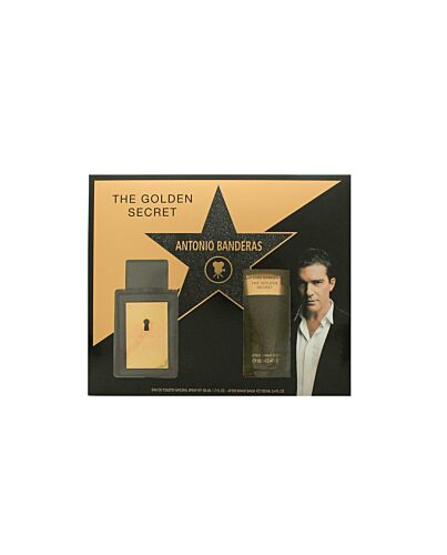 Antonio Banderas The Golden Secret Gift Set 50ml EDT + 100ml A/Shave Balm-R466215