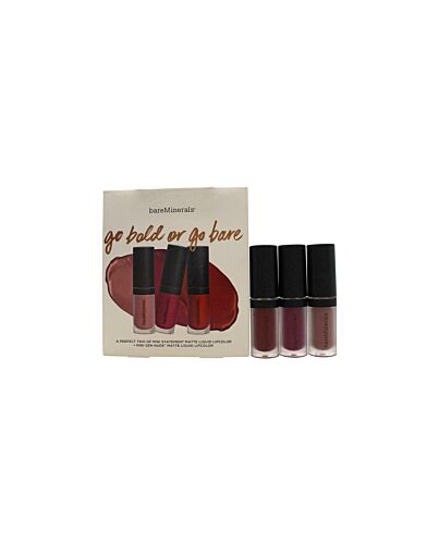 bareMinerals Go Bold or Go Bare Set 3 x 2ml Matte Liquid Lipcolor-H741274